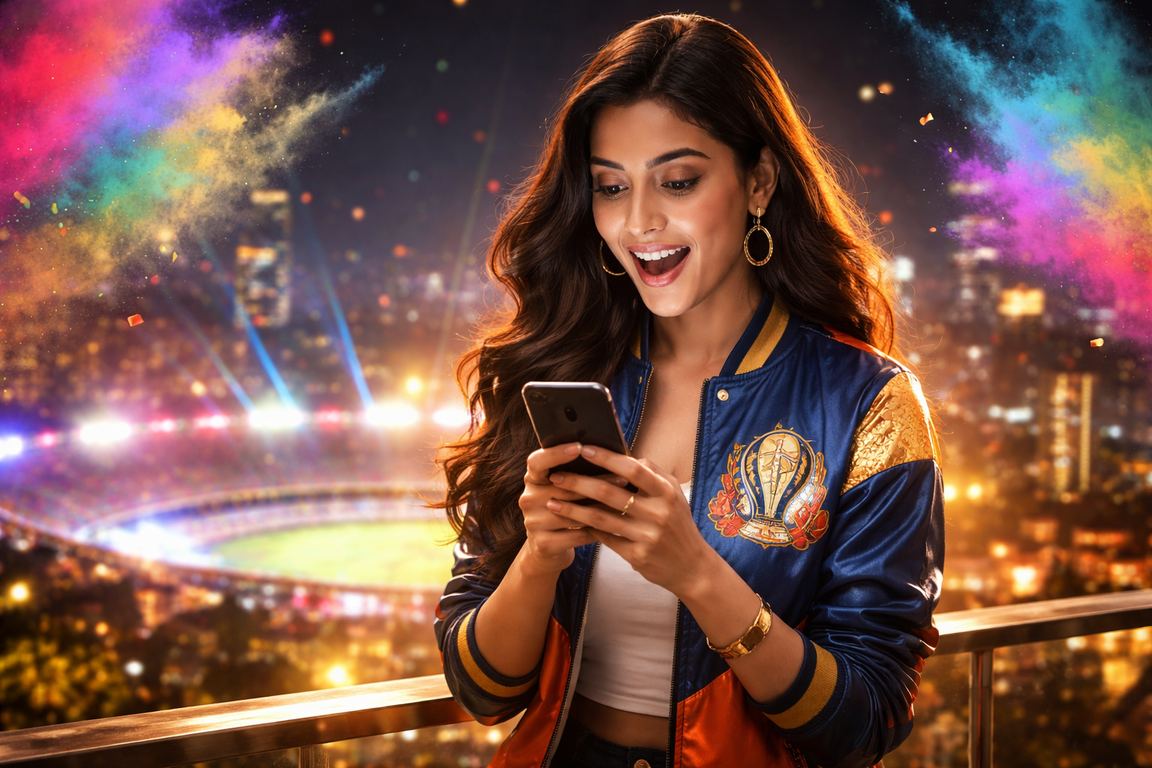 People playing slots online during Holi festival celebrations in India